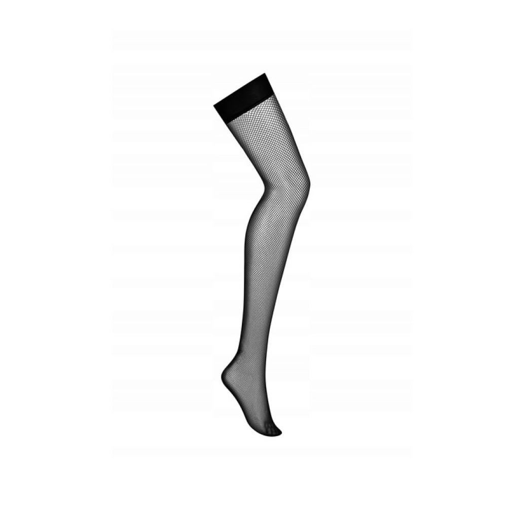 Чулки Obsessive S823 stockings, черные, One size, фото №4 — секс шоп Украина, NO TABOO