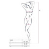 Комбинезон Passion BS069, с интимным вырезом, черный, One size, фото №6 — секс шоп Украина, NO TABOO