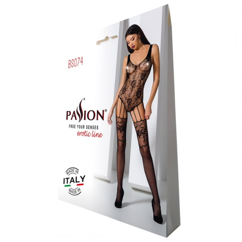 Комбинезон Passion BS074, черный, One size, фото №4 — секс шоп Украина, NO TABOO