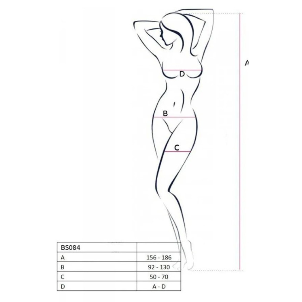 Комбинезон Passion BS084, черный, One size, фото №7 — секс шоп Украина, NO TABOO