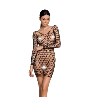 Платье сетка Passion BS093, черное, One size - No Taboo