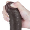 Фаллоимитатор на присоске Lovetoy Sliding-Skin Dual Layer Dong, черный, 20 х 3.8 см фото №4 — секс игрушки: Украина, NO TABOO