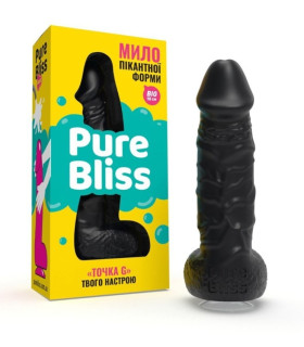 Мило пікантної форми Pure Bliss Big, чорне, 18 см - No Taboo