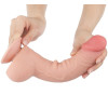 Фаллоимитатор реалистичный на присоске Lovetoy Sliding-Skin Dual Layer Dong, бежевый, 24 х 4.3 см фото №4 — секс игрушки: Украина, NO TABOO