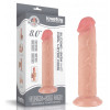 Фаллоимитатор реалистичный на присоске Lovetoy Sliding-Skin Dual Layer Dong, бежевый, 20 х 3.8 см фото №2 — секс игрушки: Украина, NO TABOO