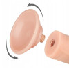 Фаллоимитатор реалистичный на присоске Lovetoy Sliding-Skin Dual Layer Dong, бежевый, 20 х 3.8 см фото №6 — секс игрушки: Украина, NO TABOO