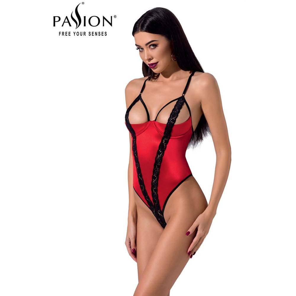 Боди Passion FEMMINA BODY, красное, S/M, фото №0 — секс шоп Украина, NO TABOO