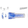 Мастурбатор вагина в колбе Fleshlight Turbo Thrust Blue Ice (RP), из киберкожи, прозрачный фото №3 — секс игрушки: Украина, NO TABOO