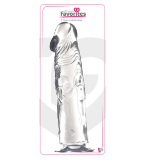 Фалоімітатор на присосці Dreamtoys All Time Favorites прозорий, 23.5 х 5.1 см - No Taboo