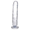 Фаллоимитатор на присоске Curvetoys C-Thru Dildo, прозрачный, 20 х 3.8 см фото №1 — секс игрушки: Украина, NO TABOO