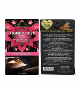 Съедобная пудра для тела Kama Sutra со вкусом клубники, 28 г - No Taboo