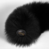 Хвост на магнитной основе UPKO для Pet Play из лисьего меха, черный, фото №2 — секс шоп Украина, NO TABOO