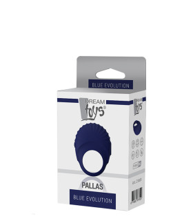 Эрекционное виброкольцо Dream Toys Blue Evolution Pallas, синего цвета - No Taboo