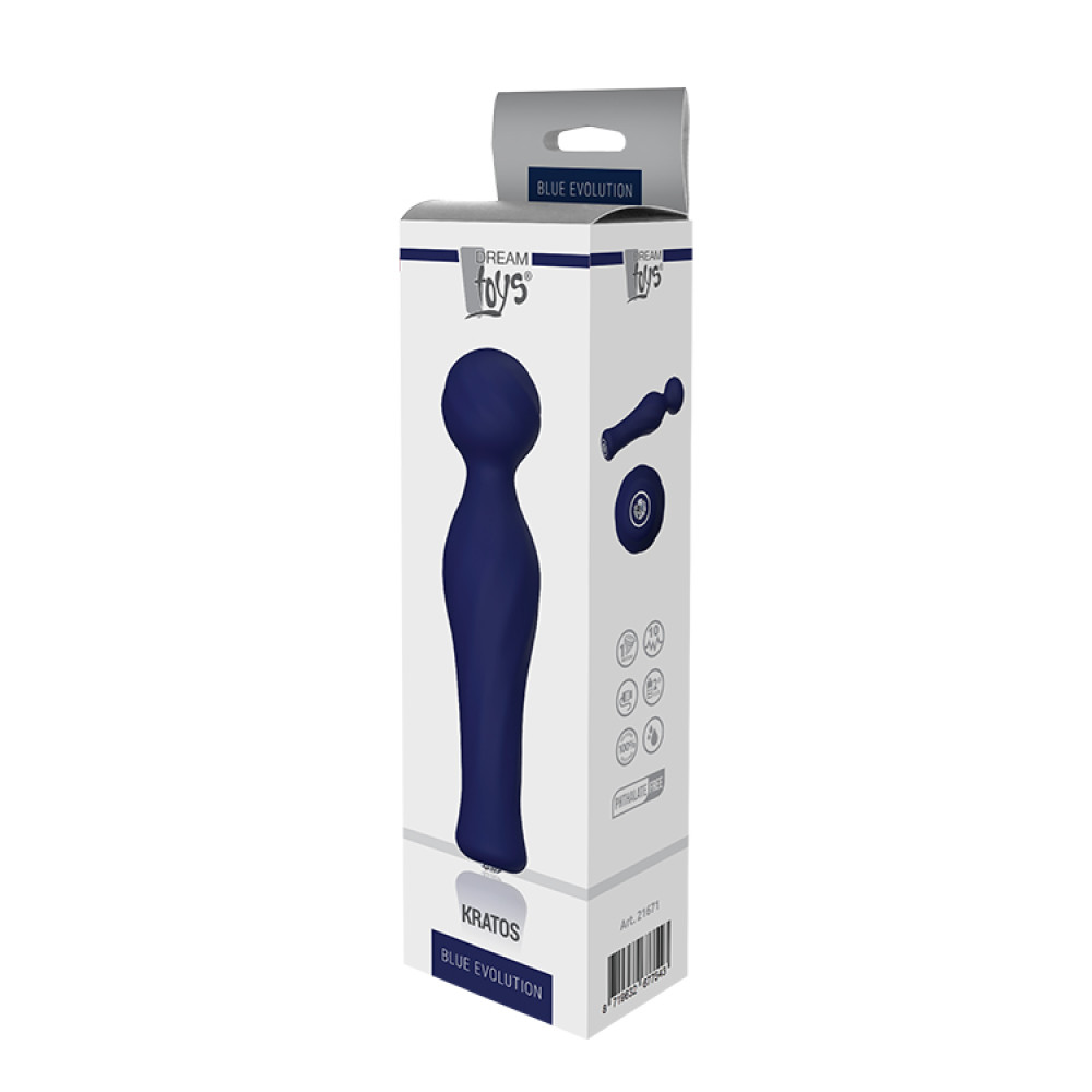 Вибратор-микрофон Dream Toys Blue Evolution, синий, 17 х 4.1 см фото №2 — секс игрушки: Украина, NO TABOO