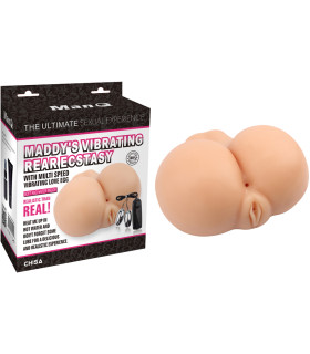 Мастурбатор реалистичный с вибрацией Chisa ManQ Maddy's Vibrating Rear Ecstasy, бежевый - No Taboo