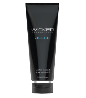 Лубрикант анальный Wicked Jelle на водной основе, 240 мл - No Taboo