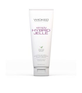 Лубрикант гибридный Wicked Simply Hybrid Jelle на водной и силиконовой основе, 120 мл - No Taboo