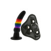 Страпон Dream Toys на креплении O-Ring, разноцветный, 19 х 5 см фото №1 — секс игрушки: Украина, NO TABOO