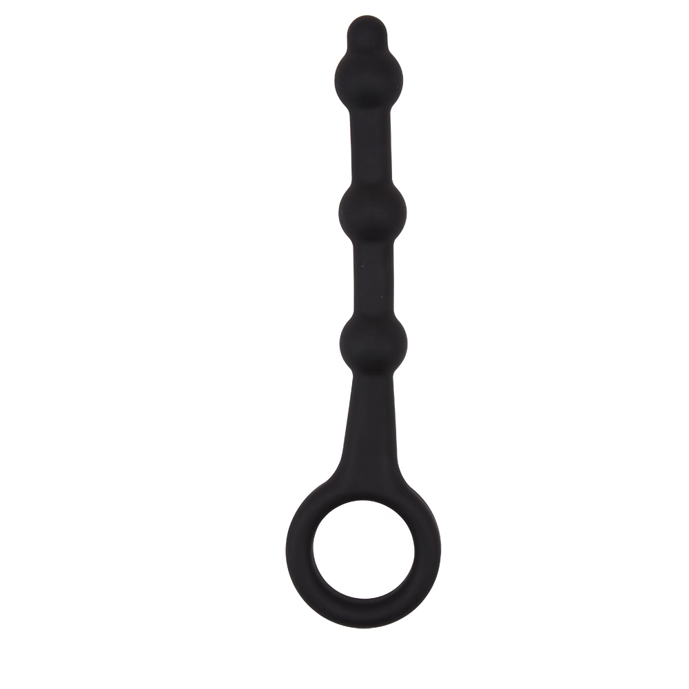 Анальная цепочка Chisa Black Mont из трёх бусин, чёрная, 17.5 х 2.5 см фото №2 — секс игрушки: Украина, NO TABOO