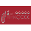 Мужской пояс верности Man Cage №6, 14 см, прозрачный, фото №4 — секс шоп Украина, NO TABOO