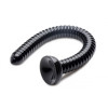 Анальный фаллоимитатор Ribbed Anal Snake, 48 см, черный фото №1 — секс игрушки: Украина, NO TABOO