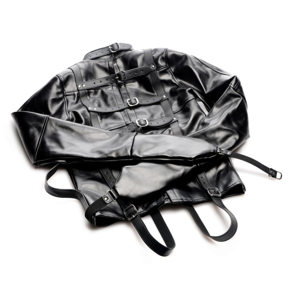 Смирительная рубашка Straight Jacket XL, черная, фото №4 — секс шоп Украина, NO TABOO