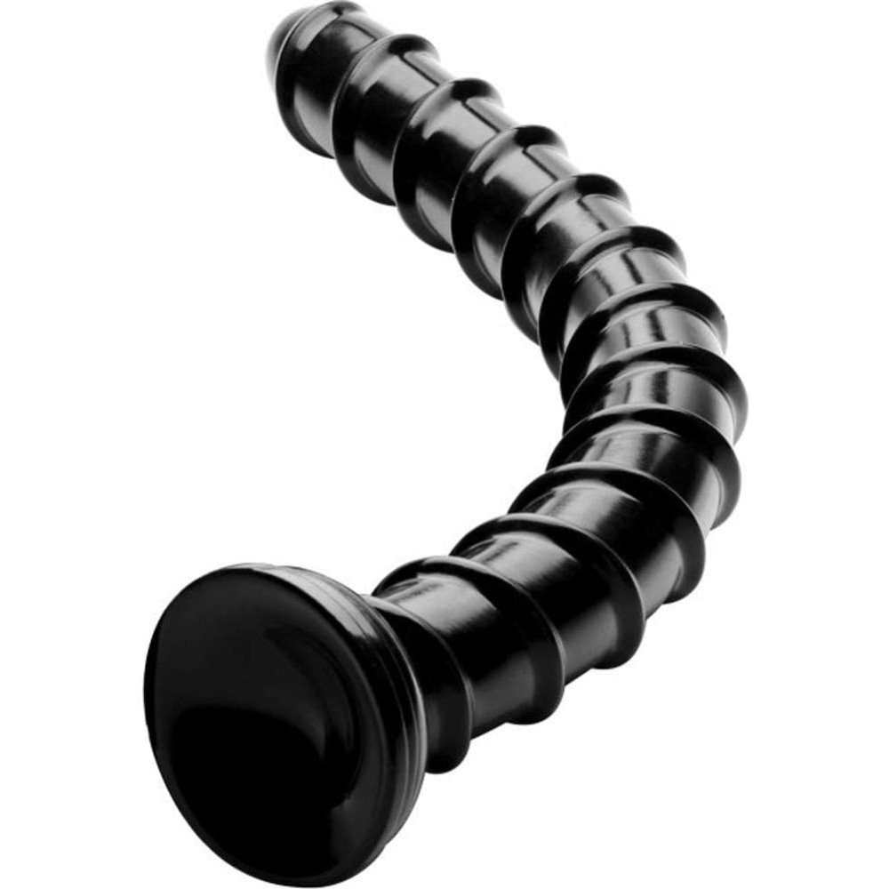Анальный фаллоимитатор Swirl Anal Snake, 45 см, черный фото №2 — секс игрушки: Украина, NO TABOO