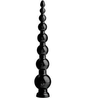 Анальные бусы гигантские Anal Snake Anal, 48 см, черные - No Taboo