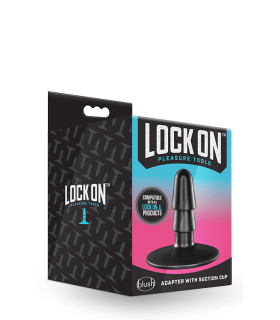 Адаптер на присоске с креплением Vac-U-Lock, черный - No Taboo