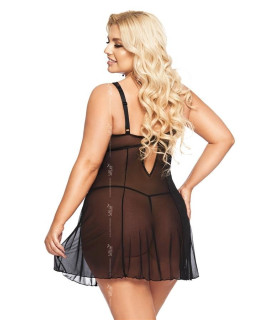 Пеньюар полупрозрачный SoftLine Berta 3XL - No Taboo