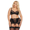 Комплект белья SoftLine Joana, черный 2XL, фото №1 — секс шоп Украина, NO TABOO