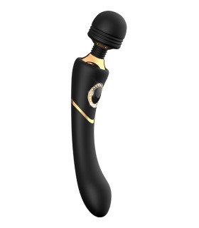 Вибратор-микрофон Dream Toys Prestige с изогнутой ручкой, черный, 24 х 4.1 см - No Taboo
