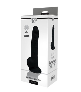 Фаллоимитатор термоактивный Dream Toys, черный, 24 см х 4 см - No Taboo