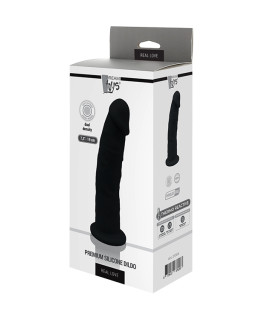 Фаллоимитатор реалистичный Dream Toys термоактивный, черный, 18.4 см х 4 см - No Taboo