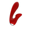 Вибратор Dream Toys с клиторальным стимулятором, красный фото №1 — секс игрушки: Украина, NO TABOO