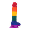 Фаллоимитатор на присоске Dream Toys Pride, разноцветный фото №1 — секс игрушки: Украина, NO TABOO