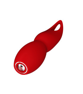 Вибратор Dream Toys с гибким наконечником лепестком, красный - No Taboo
