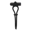 Эрекционное лассо Dream Toys со стимулирующим выступом, черное, 16 х 6.5 см фото №1 — секс игрушки: Украина, NO TABOO
