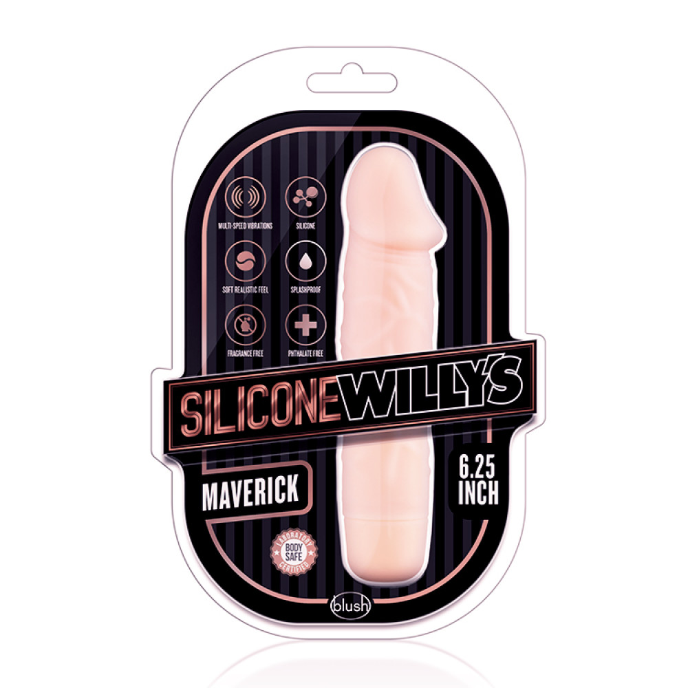 Вибратор Silicone Willys реалистичный, телесный, 15.8 см х 3 см фото №2 — секс игрушки: Украина, NO TABOO