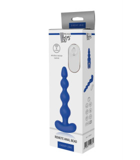 Анальный вибратор Dream Toys с дистанционным управлением, синий, 18 см х 3.6 см - No Taboo