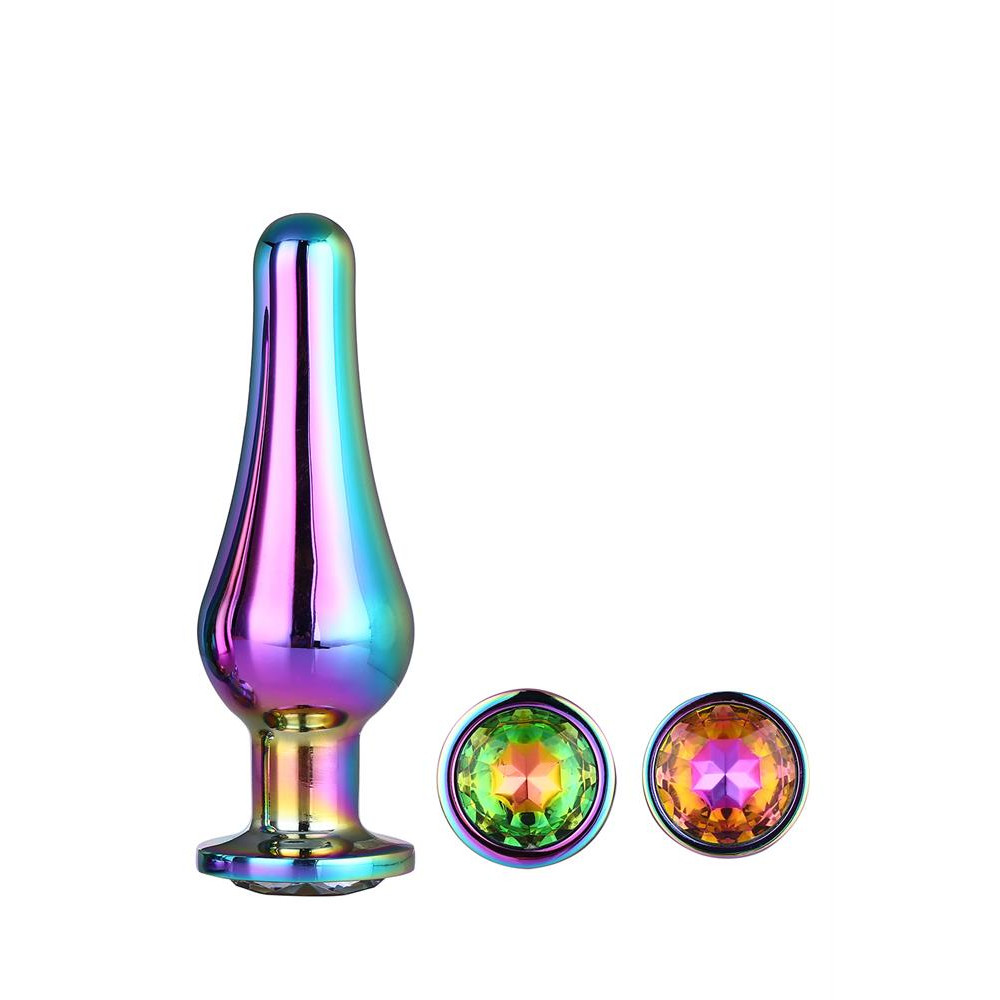 Набор анальных пробок Dream Toys Gleaming Love со стразами, разноцветный, 3 шт фото №3 — секс игрушки: Украина, NO TABOO