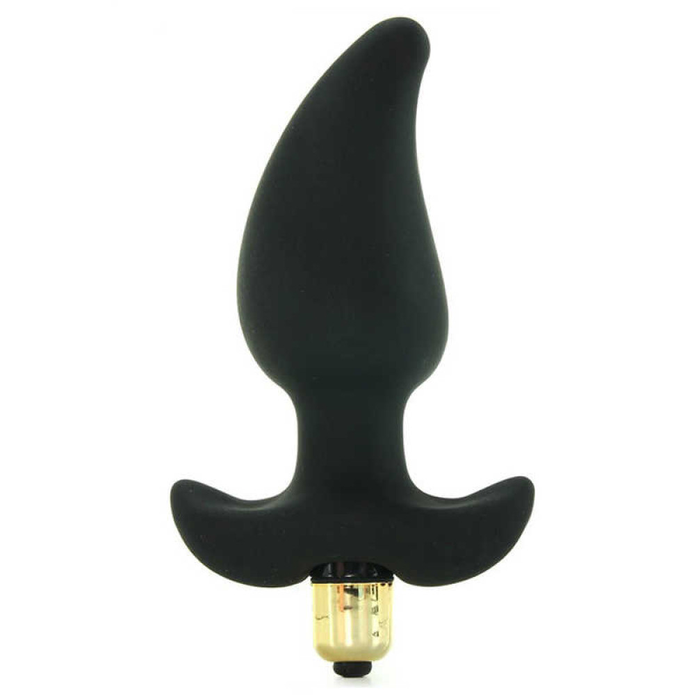 Анальная пробка Rocks-Off Butt Quiver с вибрацией, черная, 9.5 см х 3.5 см фото №0 — секс игрушки: Украина, NO TABOO