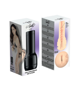 Реалистичный мастурбатор-вагина Kiiroo Feel Rae Lil Black из киберкожи, 22 см х 8.4 см - No Taboo