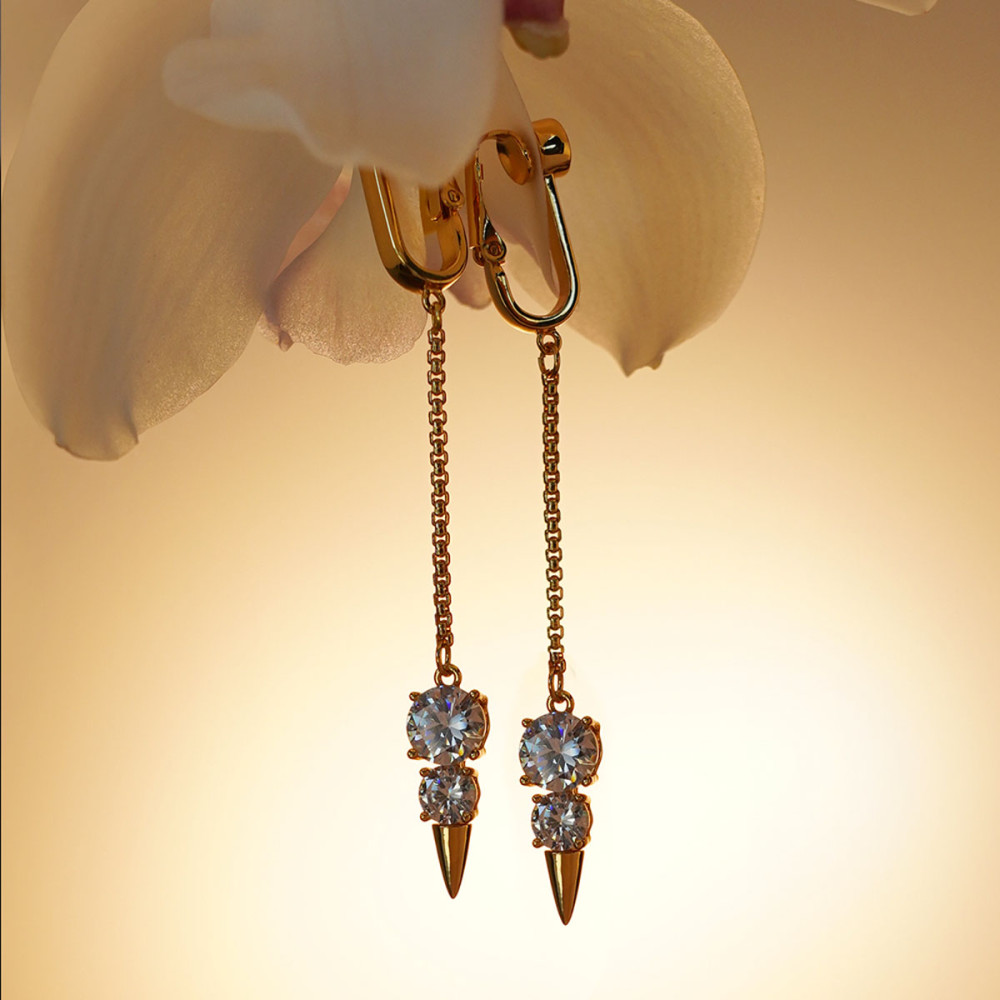 Украшения для клитора и половых губ UPKO Non-pierced Jewelry Snowman с горным хрусталем, фото №3 — секс шоп Украина, NO TABOO