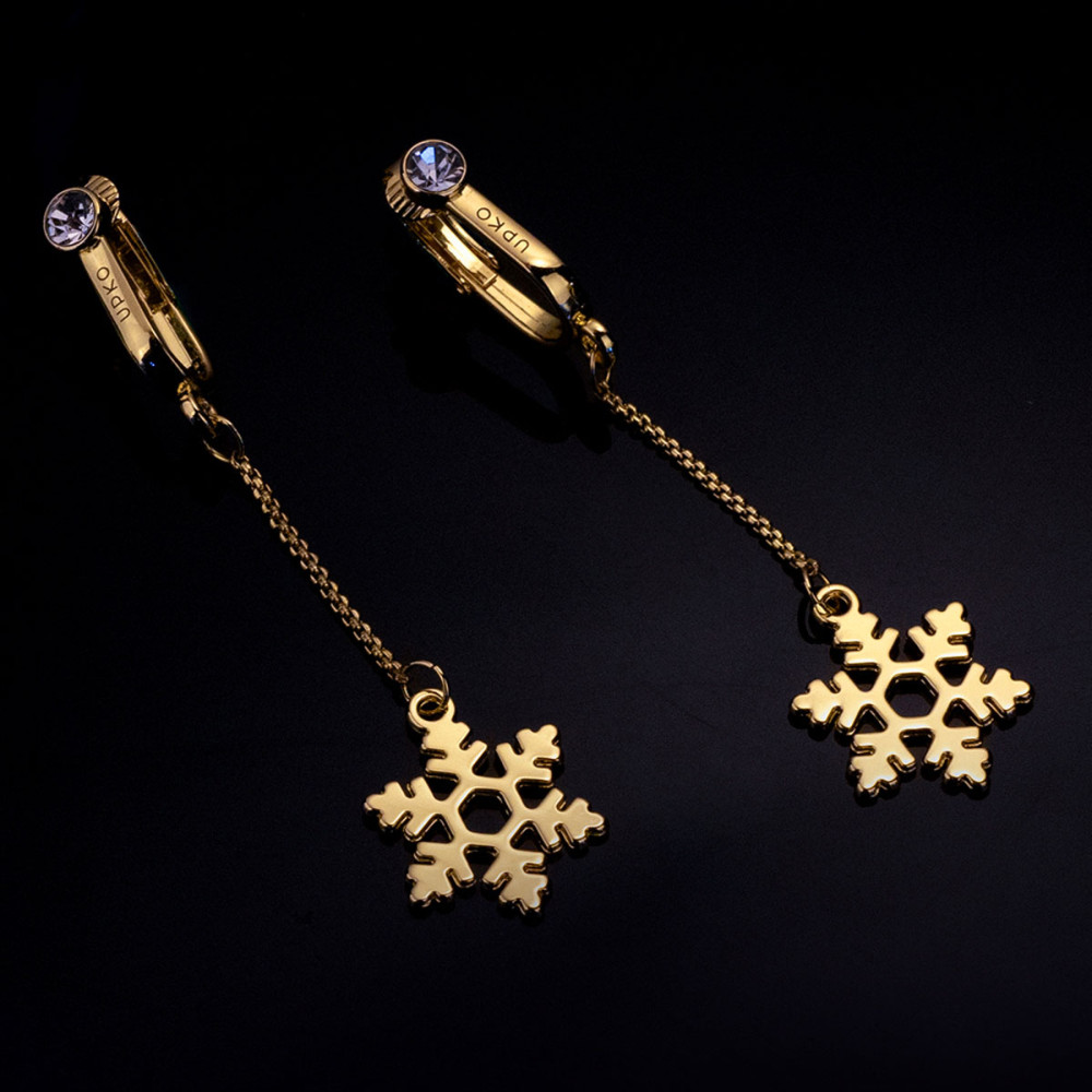 Украшения для клитора и половых губ UPKO Non-pierced Jewelry Snowflake в форме снежинки с горным хрусталем, фото №4 — секс шоп Украина, NO TABOO