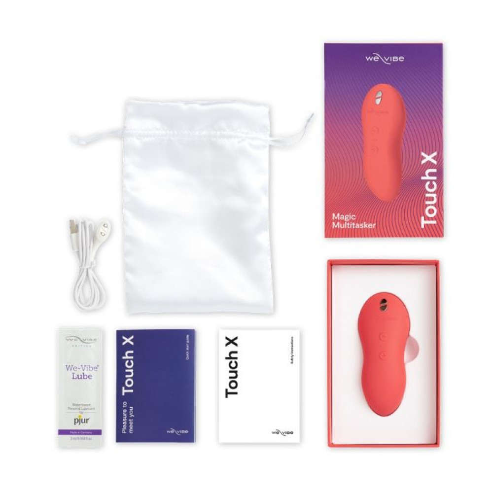 Клиторальный стимулятор We-Vibe Touch X Coral, коралловый фото №6 — секс игрушки: Украина, NO TABOO