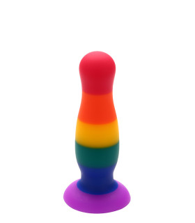 Анальная пробка Dream Toys Colourful Love на присоске, 13 х 3.4 см - No Taboo