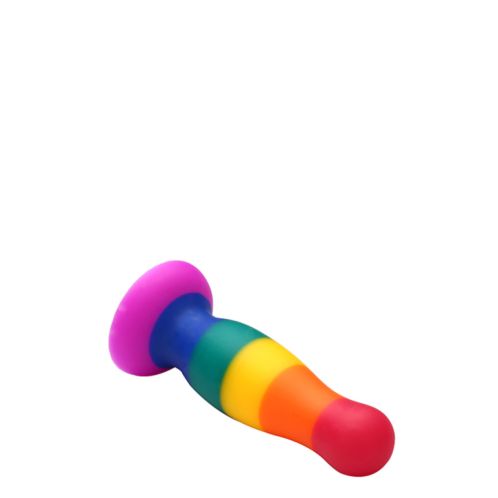 Анальная пробка Dream Toys Colourful Love на присоске, 14.5 х 4 см фото №4 — секс игрушки: Украина, NO TABOO