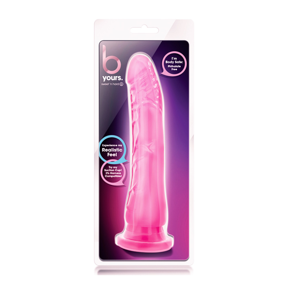 Фаллоимитатор на присоске Blush B Yours гибкий, розовый, 21,5 х 5 см фото №2 — секс игрушки: Украина, NO TABOO