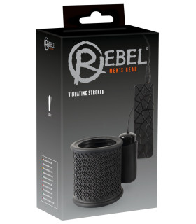 Насадка на пенис Rebel с вибрацией, черная - No Taboo
